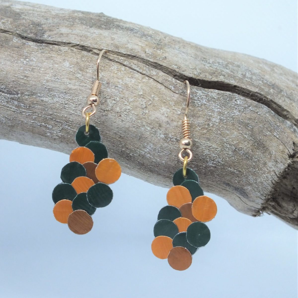 NUAGE-1-Vert Foncé Orange et Bronze